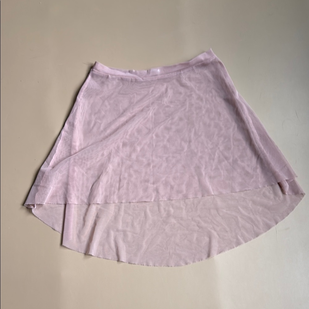 Eleve short high low skirt dusty rose